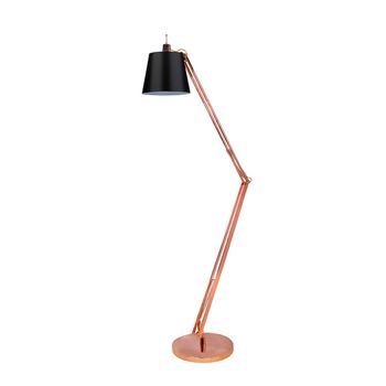 Coluna Scope Cobre / Preto 1xe27 Bulbo Max 40w - PinteDecore