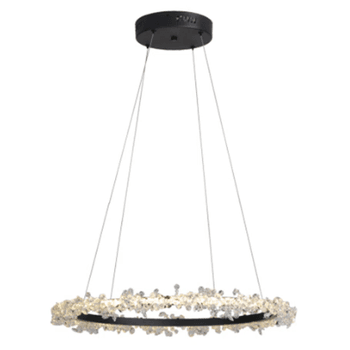 Pendente Aster Preto 1xled 28w - PinteDecore