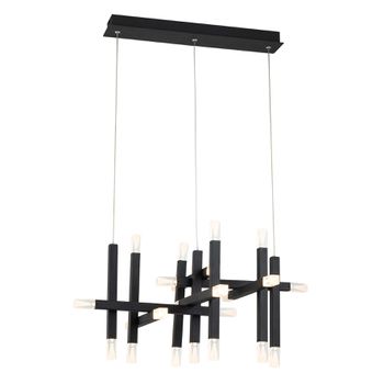 Pendente Arpoador Preto / Transparente 23xled 3w - PinteDecore