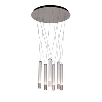 Pendente Água Niquel / Transparente 6xled 7w - PinteDecore