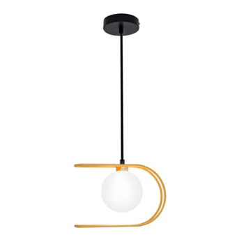 Pendente Beat Preto / Dourado 3xg9 Max 25w - PinteDecore