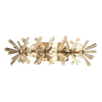 Arandela Flora Dourado Transparente 6xg4 Bipino Ma... - PinteDecore