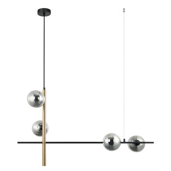 Pendente Bambu Preto / Bronze 4xg9 Max 25w - PinteDecore