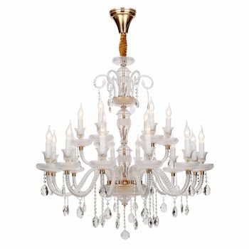 Pendente Elysee Dourado Transparente Vela Max 40w - PinteDecore