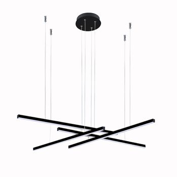 Pendente Fato Preto / Branco 4xled 15w - PinteDecore