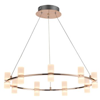 Pendente Candel Dourado / Branco 18xled 2w - PinteDecore