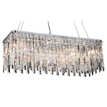 Pendente Charm Cromado / Ambar 11xg9 Max 40w - PinteDecore