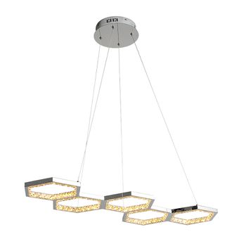 Pendente Colméia Cromado / Champanhe 1xled 54w - PinteDecore