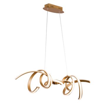 Pendente Fluire Dourado 1xled 45w - PinteDecore
