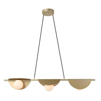Pendente Cacau Dourado / Branco 3xg9 Max 25w - PinteDecore