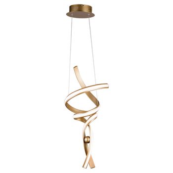 Pendente Fluire Dourado 1xled 30w - PinteDecore