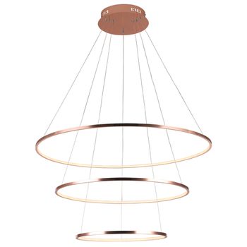 Pendente Birdie Rose Gold / Branco 3xled 17 + 13 +... - PinteDecore