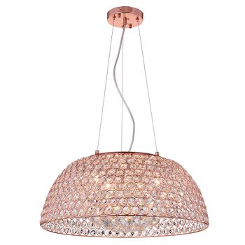 Pendente Bells Cobre / Transparente 6xg9 Max 40w - PinteDecore