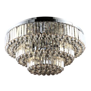Pendente Dijon Cromado / Transparente 13xe14 Vela ... - PinteDecore