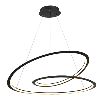 Pendente Infini Preto 1xled 61w - PinteDecore
