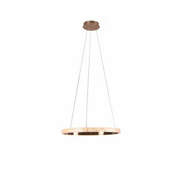 Pendente Oca Dourado / Transparente 1xled 32w - PinteDecore