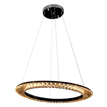 Pendente Orbit Cromado / Transparente 1xled 30w - PinteDecore