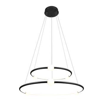 Pendente Nébula Preto / Branco 1xled 80w - PinteDecore