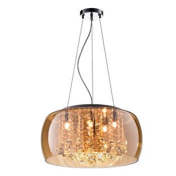 Pendente Soho Cromado / Transparente 9xg9 Max 25w - PinteDecore