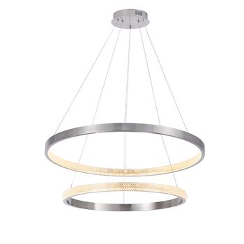 Pendente Oca Niquel / Transparente 2xled 42 +32w - PinteDecore