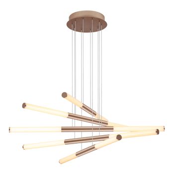 Pendente Palito Dourado 10xled 7,2w - PinteDecore