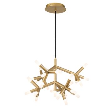 Pendente Manacá Dourado / Branco 25xled 3w - PinteDecore