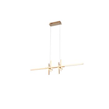 Pendente Tom Dourado / Branco 1xled 38w - PinteDecore
