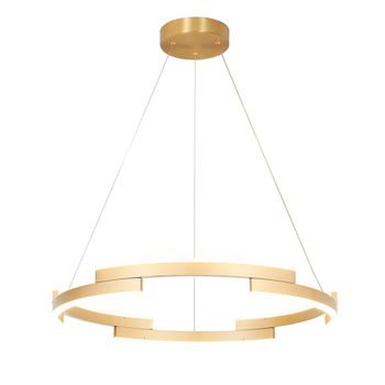 Pendente Match (1 Aro) Dourado 1xled 72w - PinteDecore