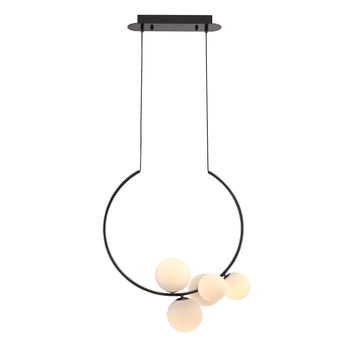 Pendente Nero Cromo Negro / Branco 5xg9 Max 10w - PinteDecore