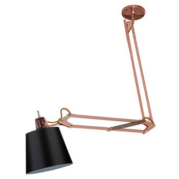 Pendente Scope Cobre / Preto 1xe27 Bulbo Max 40w - PinteDecore