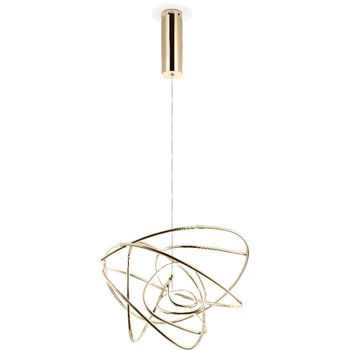 Pendente Ninho Dourado / Branco 1xled 24w - PinteDecore