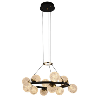 Pendente Spirit Dourado / Preto 12xled 3w - PinteDecore