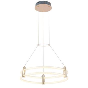 Pendente Puro Dourado / Acrílico 1xled 46w - PinteDecore