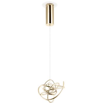 Pendente Ninho Dourado / Branco 1xled 12w - PinteDecore