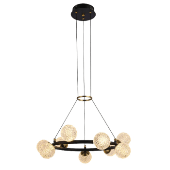 Pendente Spirit Dourado / Preto 9xled 3w - PinteDecore