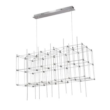 Pendente Sky Cromado / Transparente 54xled W - PinteDecore