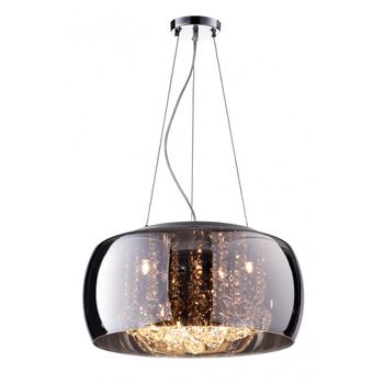 Pendente Soho Cromado / Transparente 6xg9 Max 25w - PinteDecore