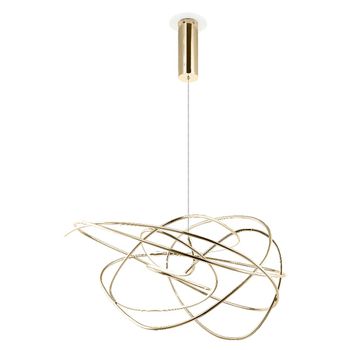 Pendente Ninho Dourado / Branco 1xled 36w - PinteDecore