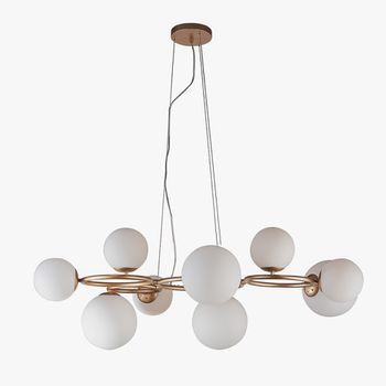 Pendente Oxala Dourado / Branco 9xg9 Max 25w - PinteDecore