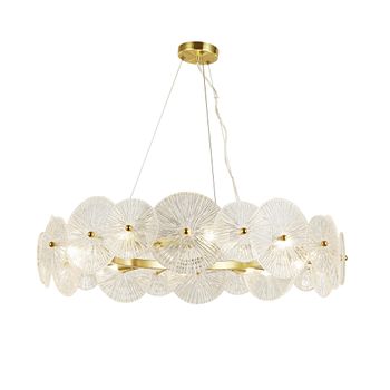 Pendente Medea Dourado / Transparente 18xg9 Max 40 - PinteDecore