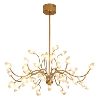 Pendente Tsuki Bronze / Transparente 40xled 1,5w - PinteDecore