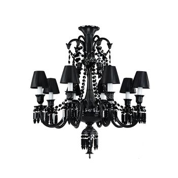 Pendente Gallery Cromado Preto Vela Max 40w - PinteDecore