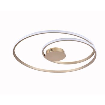 Plafon Órbita Dourado / Branco 1xled 60w - PinteDecore