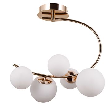 Plafon Nero Dourado / Branco 5xg9 Max 10w - PinteDecore