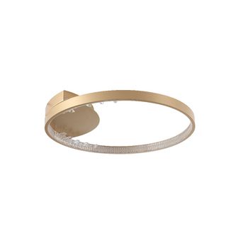 Plafon Milenium Dourado 1xled 24w - PinteDecore