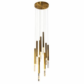 Pendente Vita Bronze / Transparente 9xled 4w - PinteDecore