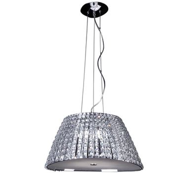 Pendente Vienna Cromado / Transparente 6xg9 Max 40 - PinteDecore