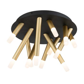 Plafon Manacá Preto / Dourado 13xled 3w - PinteDecore