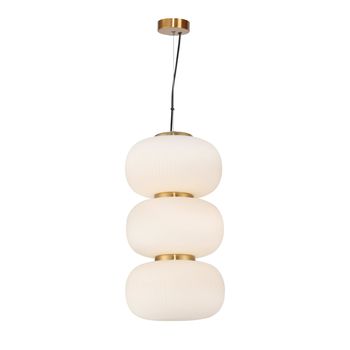 Pendente Tru Dourado / Branco 1xled 30w - PinteDecore