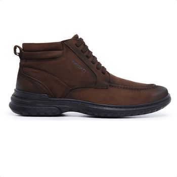 Bota Pipper Go Comfy Em Couro New London Cappuccino - VeryComfyShop